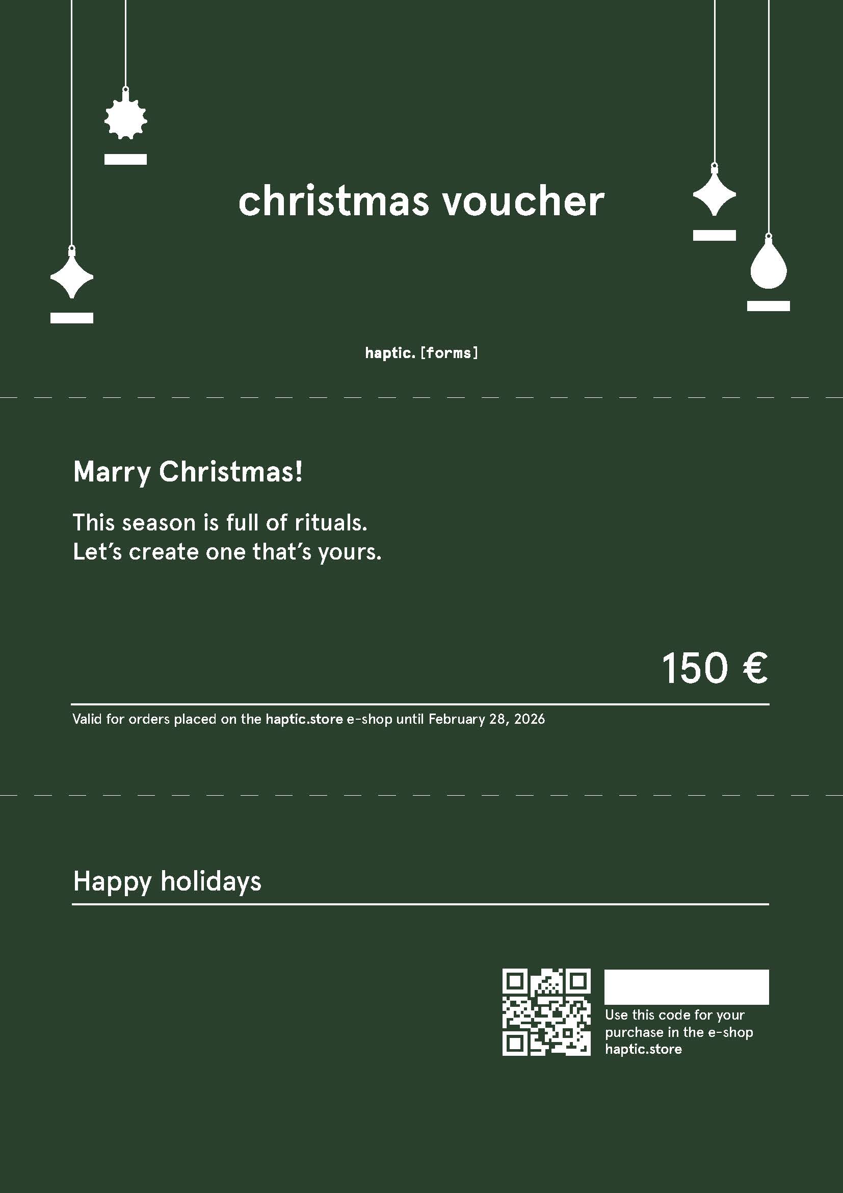 christmas voucher_150_eur_green